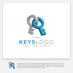 Keys logo in 3d