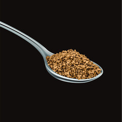 Spoon of coffee 