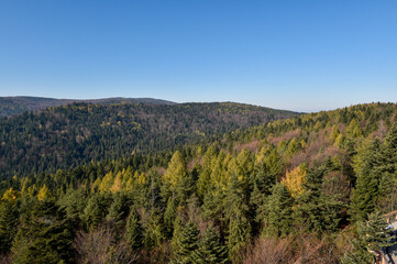 panoramic view of the mountains