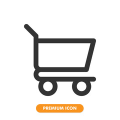 shopping cart icon pack isolated on white background. for your web site design, logo, app, UI. Vector graphics illustration and editable stroke. EPS 10.