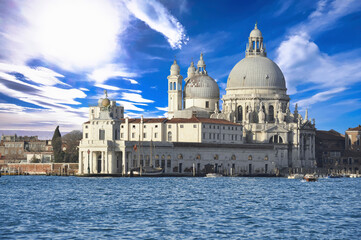 Fototapeta na wymiar Saint Mary of Health Basilica in Venice