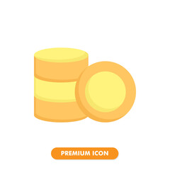 coin icon pack isolated on white background. for your web site design, logo, app, UI. Vector graphics illustration and editable stroke. EPS 10.