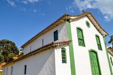 Ancient christian church located at a historical village of Brazil called São Bartolomeu.