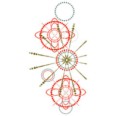 vectorel drawing pattern made with dots.eps