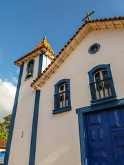 Ancient christian church located at a historical village of Brazil called São Bartolomeu.
