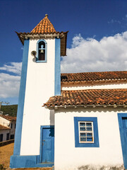 Ancient christian church located at a historical village of Brazil called São Bartolomeu.