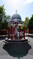 in the middle of the street