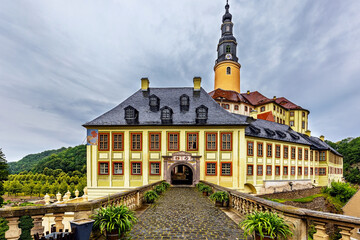 Weesenstein Castle near Dresden, main entrance, Germany