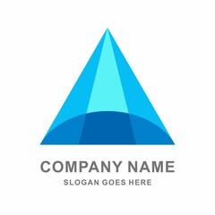 Triangle Arrow Space Business Company Vector Logo Design