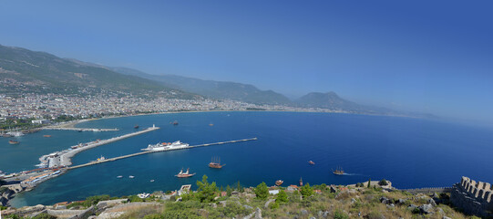 view of lake tahoe ponorami turkey alanya