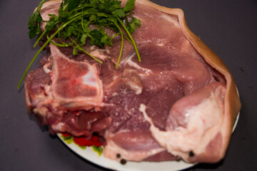 raw lamb chops