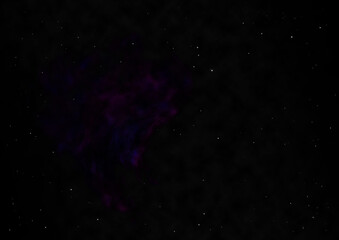 Star field and distant cold space nebula.