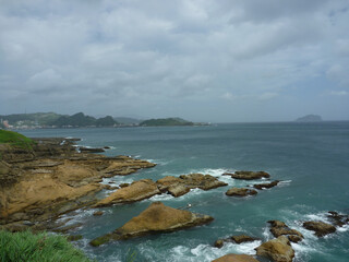 Cloudy view of the famous Nanya Rock