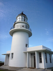 Exterior view of the famous Sandiaojiao Lighthouse