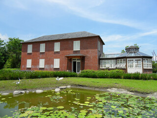 Sunny view of the beautiful Renshan Botanical Garden
