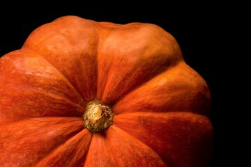 pumpkin isolated on black