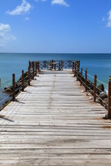 Obraz premium wooden pier on the beach