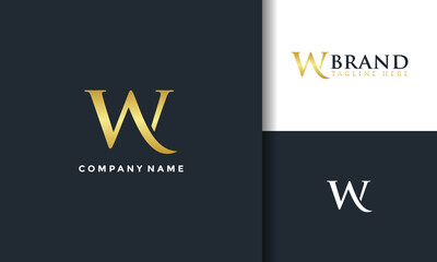 monogram logo letter W luxury