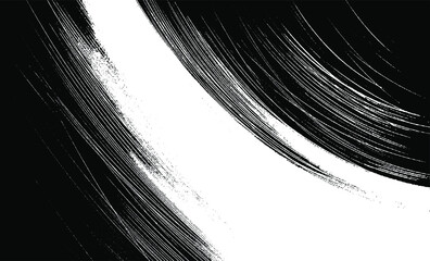 Vector brush sroke texture. Distressed uneven grunge background. Abstract distressed vector illustration. Overlay over any design to create interesting effect and depth. Black isolated on white. EPS10