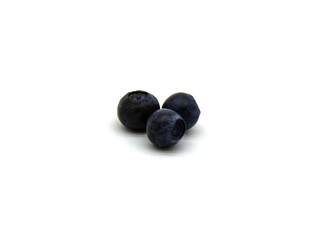 Three blueberries