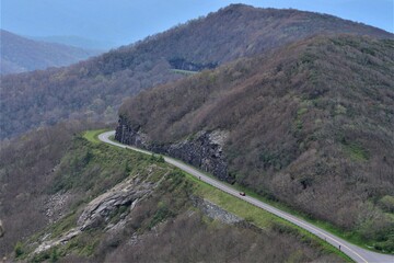 A Road going Around a Mountain