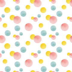 Seamless pattern with drops. White blackground. For textile, clothes, linen, wrapping etc