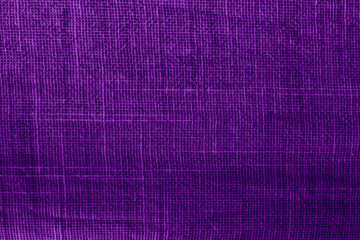 Purple sack texture background and shadow. Dark purple sack background. Dark violet sack background texture surface