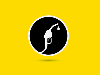 Petrol pump graphic trendy logo design for company.