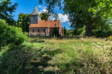 Kirche am Groß Zicker,  Halbinsel Mönchgut, Rügen, 