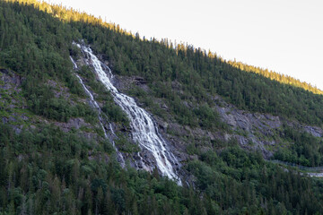 Wodospad Rjukanfossen w miejscowości Rjukan w Norwegii