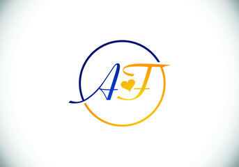 A F letter sign symbol. Initial Letter A F Logo Design Vector Template. Monogram logo