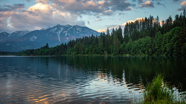 lake mountains alps © denfran