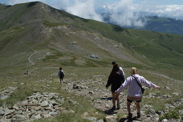 descendiendo del pico Balandrau 