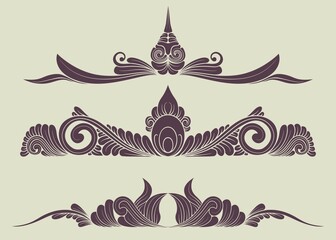 set of decorative elements for design