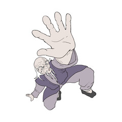 Design of old wise man