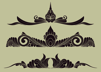 set of decorative elements for design