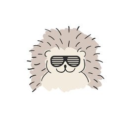 Creative design of funny hedgehog
