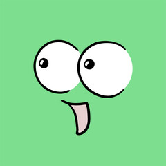 Design of eyes looking illustration