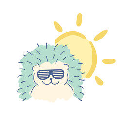 Creative design of funny hedgehog