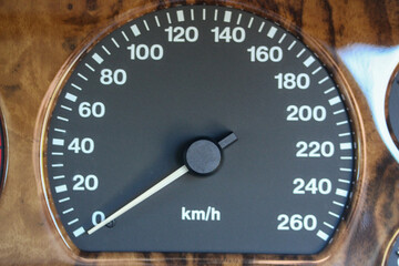 Luxury car speedometer