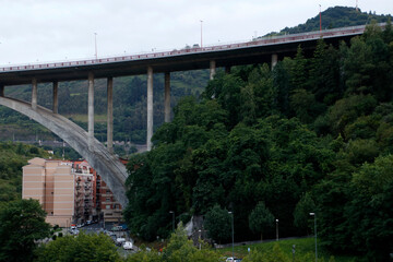 Bridge over the estuary of Bilbao