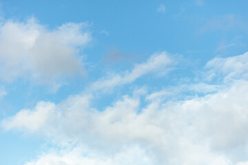 View of the blue sky with clouds