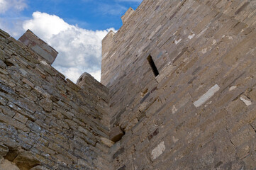 ancient historic Genoese castle or fortress