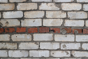White brick wall. Stone wall texture. 