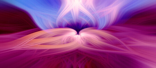 Intertwined 3d fibers forming an ornament