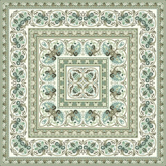 Vector floral ethnic ornamental illustration