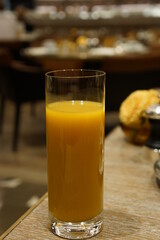 glass of fresh mango juice