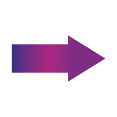 arrow direction related icon, right pointed orientation gradient style