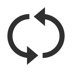 arrows icon shape pointer reload progress silhouette style