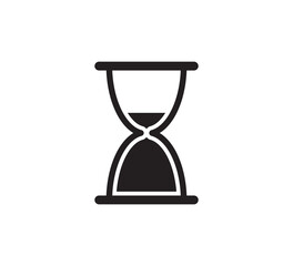 Hourglass icon vector logo design template